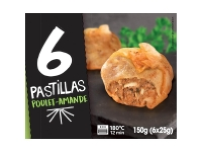 6 pastillas au poulet et aux amandes