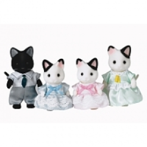 Sylvanian Families - Famille chat bicolore sylvanian