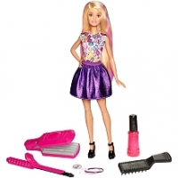 Toysrus  Poupée Barbie Boucles et couleurs - DWK49