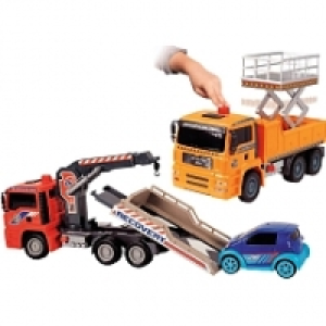Coffret camion grue + v&eacute;hicule