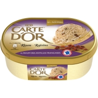 Spar Carte Dor Les authentiques - Crème glacée - Rhum - Raisins 500g