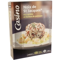 Spar Casino Noix de St-Jacques - Riz 3 grains et fondue de poireaux 300g