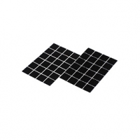 Castorama Diall 24 bandes velcro (carrées) 25 mm x 25 mm, noir