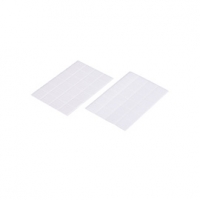 Castorama Diall 24 bandes velcro (carrées) 25 mm x 25 mm, blanc