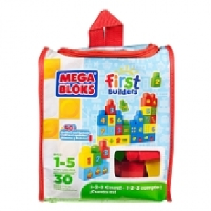 Mega Bloks - Sac 1-2-3 Maxi - 30 Briques - Seulement chez toysrus !