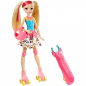 Poup&eacute;e Barbie Rollers lumineux
