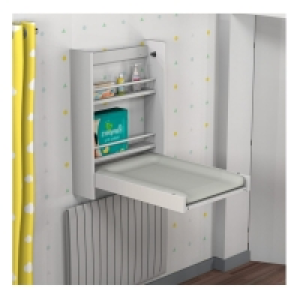 AT4 Table &agrave; langer murale et pliable - H&ecirc;tre blanc laqu&eacute; 119.00&nbsp;&euro;