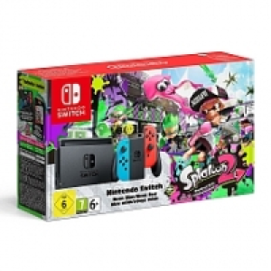 Console Nintendo Switch - Joy-Con Rouge Néon < Bleu Néon (+ Splatoo 349.99 €