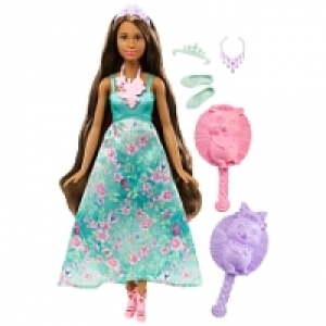 Poup&eacute;e Barbie chevelure 3 en 1 bleue DWH43