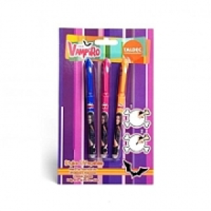 3 Stylos effa&ccedil;ables Chica Vampiro