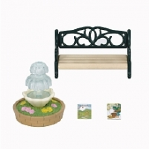 Sylvanian Families - Banc de jardin et fontaine sylvanian