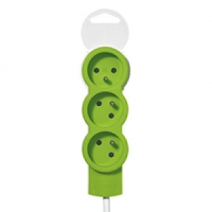 Multiprise 3 prises 16A Verte 7.90 €