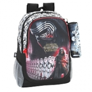 Grand Sac &agrave; Dos Adaptable + trousse Blanc et noir Star Wars