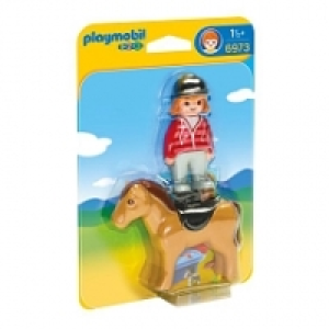 Playmobil - Nouveaut&eacute;s 2017 - Cavali&egrave;re avec cheval 6973
