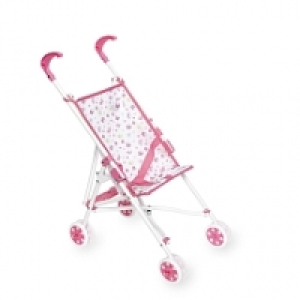 You < Me - Poussette canne pour poup&eacute;e motifs papillons - rose
