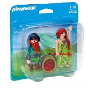 Playmobil - Nouveaut&eacute;s 2017 - F&eacute;e et nain de la for&ecirc;t - 6842