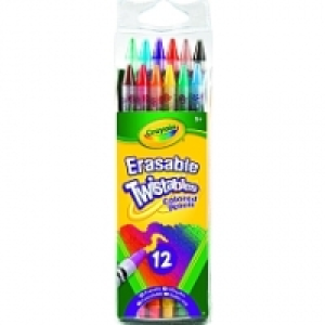 Crayola - 12 Crayons de couleur Twistables Et Gommables