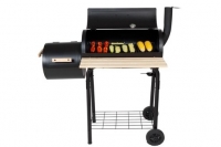 Darty Robby Robby - barbecue à charbon/fumoir 58x30cm avec chariot - smoker chef d