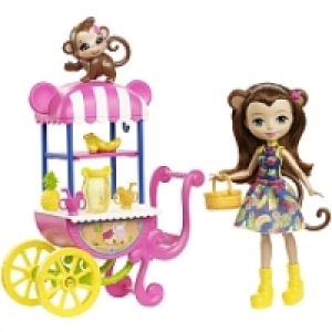 Toysrus  Enchantimals - Merit et Singe, Stand de fruits