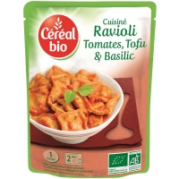 Spar Cereal Bio Plat cuisiné - Cuisiné ravioli tomates tofu et basilic - Doypack - Bio