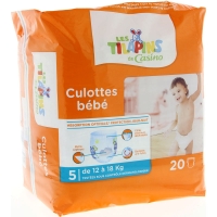 Spar Les Tilapins Culotte bébé - Taille 5 - Junior - 12-18kg x20