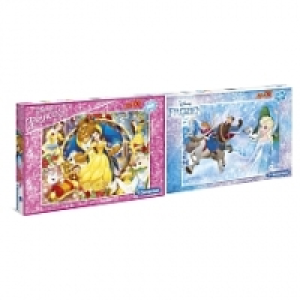 Puzzle Maxi 100 pièces - La Reine des neiges < La Belle et la bête