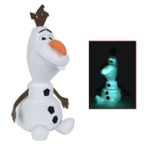 Peluche La Reine des Neiges - Olaf Brille dans la nuit - 25cm