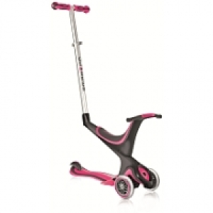 Trottinette Globber 3 Roues - My Free Seat 5-en-1 - Rose