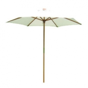 Castorama Blooma Parasol Capri en bois Ø200 cm écru