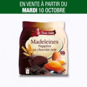 Madeleines nappées de chocolat noir 1.49 €