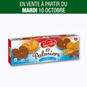 Palmiers nappés de chocolat au lait 0.99 €
