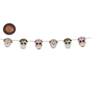 1 Guirlande - Halloween El Dia De Los Muertos