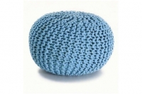 Darty Kosyform Pouf rond crochet bleu turquoise kosyform