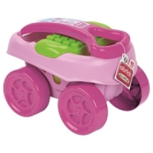 Ecoiffier - Chariot rose 40 pi&egrave;ces Maxi Abrick