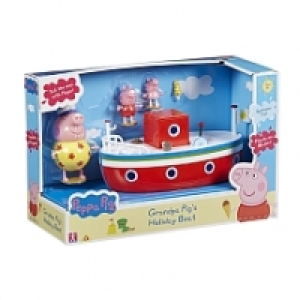 Peppa Pig - Le Bateau des vacances de Papy Pig et 3 personnages