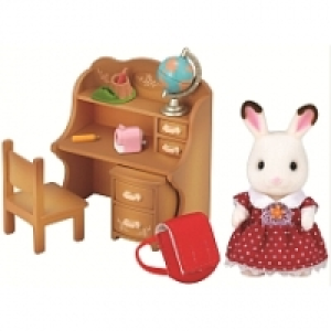Sylvanian Families - Fille lapin chocolat Bureau