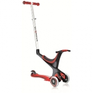 Trottinette Globber 3 Roues - My Free Seat 5-en-1 - Rouge