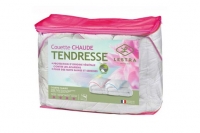 Darty Lestra Couette tendresse biais rose 400 gr/m² - couleur - blanc, taille - 220