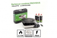 Darty Providus Barbecue gaz grill providus combiné piezo + 4 cartouche gaz 230g gaz b