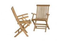 Darty Bois Dessus Bois Dessous Lot de 2 fauteuils de jardin en bois de teck brut qualite premium plia