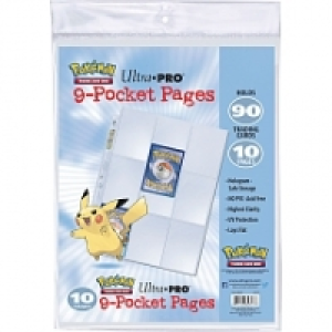 Classeur - Pok&eacute;mon Ultra-Pro - Pack 10 Feuilles (180 Cartes)