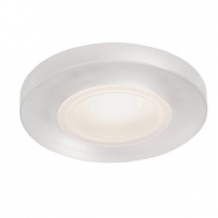 Castorama  Spot à enc. IDUAL verre/métal blanc givré Ø 10 cm LED 7,5 W