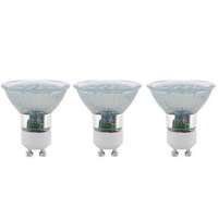 Castorama  3 ampoules LED GU10 spot 5W=35W blanc chaud