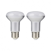 Castorama Diall 2 ampoules LED R63 E27 5,5W=40W blanc chaud