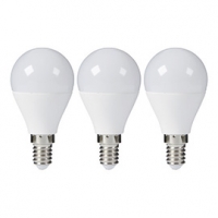 Castorama Diall 3 ampoules LED globe E14 8,5W=60W blanc chaud