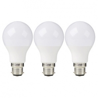 Castorama Diall 3 ampoules LED B22 9,5W=60W blanc chaud