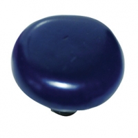 Castorama  6 boutons de meuble rond bleu foncé 3,4 x 2,7 cm