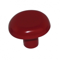 Castorama  6 boutons de meuble rond rouge 3,4 x 2,7 cm