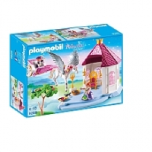 Playmobil - Nouveaut&eacute;s 2017 - Pavillon du Roi avec Cheval Ail&eacute;