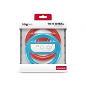 Toysrus  Nintendo Switch - Pack de deux volants Rouge et Bleu pour Joy-Con